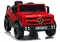 Lean Cars, Mercedes Unimog, pojazd na akumulator, HM7588 6V4Ah, czerwony