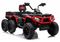 Lean Cars, Quad, pojazd na akumulator z przyczepką, 6 kół, JC606 24V 4-4, czerwony
