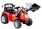 Lean Cars, traktor koparka, pojazd na akumulator, ZP1005, czerwony