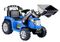 Lean Cars, traktor koparka, pojazd na akumulator, ZP1005, niebieski