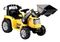 Lean Cars, traktor koparka, pojazd na akumulator, ZP1005, żółty