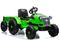 Lean Cars, traktor z przyczepą, pojazd na akumulator, CH9959, zielony