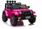 Lean Toys, Samochód Jeep 4-4, pojazd na akumulator, różowy