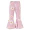 Legginsy dziewczęce, dzwony, różowe, Pinokio