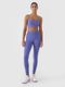 Legginsy funcyjne damskie, niebieskie, 4F