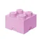 LEGO, Brick 4, pojemnik klocek, różowy jasny