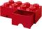 LEGO, Brick 8, pojemnik klocek z dwoma szufladami, czerwony