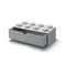 LEGO, Brick 8, pojemnik klocek z szufladą, jasny szary