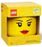LEGO, duża głowa, pojemnik do przechowywania, girl, rozmiar L, 8,5l