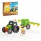 Marioinex, Mini Waffle, Farmer, Traktor z opryskiwaczem, klocki konstrukcyjne, 50 elementów