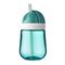 Mepal, Mio, Deep Turquoise, kubek dziecięcy ze słomką, 9m+, 300 ml
