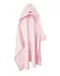 MimiNu, okrycie kąpielowe z kapturkiem, termofrotte, róż, 85-120 cm