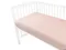 MimiNu, prześcieradło do łóżeczka, muślin, pudrowy róż, 140-70 cm