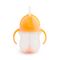Munchkin, kubek niekapek ze słomką, pomarańczowy, 207 ml