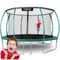 Neo-Sport, trampolina ogrodowa profilowana, z siatką wewnętrzną, 14ft/435 cm