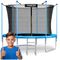 Neo-Sport, trampolina ogrodowa siatką wewnętrzna i drabinką, 8ft/252 cm