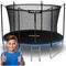 Neo-Sport, trampolina ogrodowa z siatką wewnętrzną i drabinką, 252 cm