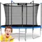 Neo-Sport, trampolina ogrodowa z siatką wewnętrzną i drabinką, 6ft/183 cm