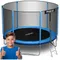 Neo-Sport, trampolina ogrodowa z siatką zewnętrzną i drabinką, 10ft/312 cm