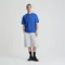 Niebieska koszulka basic o kroju relaxed NOWEAR