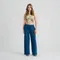 Niebieskie spodnie dresowe wide leg NOWEAR