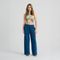 Niebieskie spodnie dresowe wide leg NOWEAR