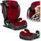 Nukido, Louis, fotelik samochodowy, czarno-czerwony, ISOFIX, 15-36 kg