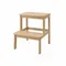 Nuxio, Krok, bambusowy taboret ze schodkiem, 46 cm