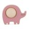 Petite&Mars, Elephant Edwin, silikonowa zabawka pop-up, dusty rose, 6m+