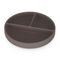 Petite&Mars, Take&Match, silikonowy talerzyk z przegródkami, okrągły, Bitter Cocoa, 6m+