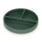Petite&Mars, Take&Match, silikonowy talerzyk z przegródkami, okrągły, Green Misty, 6m+
