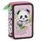 Piórnik rozkładany, potrójny, z wyposażeniem, Panda
