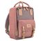 Plecak miejski, różowo-szary, Peterson