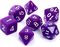 Rebel, komplet kości RPG, matowe, fioletowe
