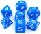 Rebel, komplet kości RPG, matowe, niebieskie