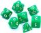 Rebel, komplet kości RPG, matowe, zielone