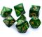 Rebel, komplet kości RPG, perłowe, zielone