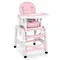 Ricokids, Sinco, krzesełko do karmienia, 5w1, różowe