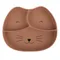Smiki, Kot, dzielony talerz silikonowy, brązowy