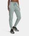 Spodnie dresowe damskie, zielone, Under Armour