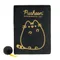 St.Majewski, Pusheen, notes pluszowy, czarny, linia, A5, 96k