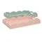 Storage Solutions, zestaw 2 drewnianych pastelowych tacek, matowe wykończenie