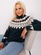 Sweter damski, plus size, zielony, P-M