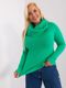 Sweter damski, plus size, zielony, P-M