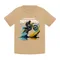 T-shirt chłopięcy, beżowy, Tup Tup