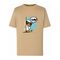 T-shirt chłopięcy, beżowy, Tup Tup