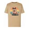 T-shirt chłopięcy, beżowy, Tup Tup