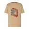 T-shirt chłopięcy, beżowy, Tup Tup