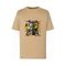 T-shirt chłopięcy, beżowy, Tup Tup