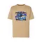 T-shirt chłopięcy, beżowy, Tup Tup
